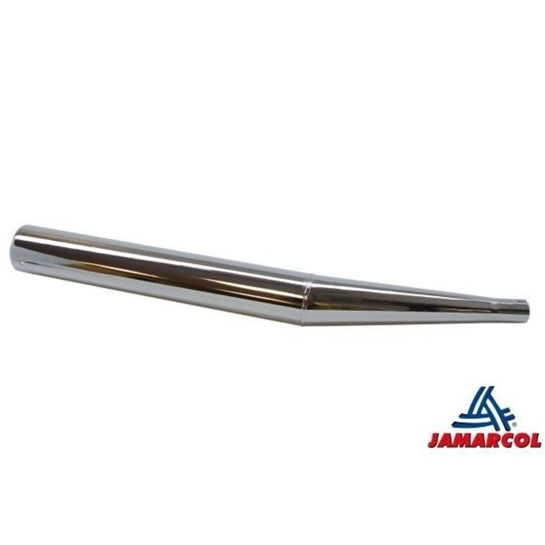 Zündapp  uitlaat + knik (made in EU) zundapp 60mm/26mm chroom