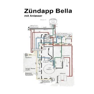 kabelboom startmotor bella 203=op=op