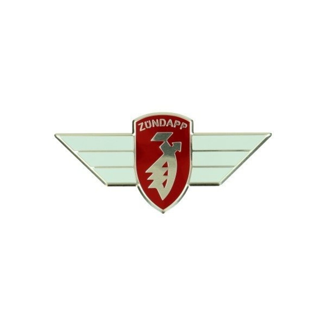 Zündapp  sticker zundapp logo stuur rood/wit/zilver