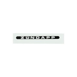sticker zundapp woord [zundapp] langwerpig zwart/wit