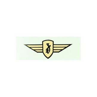 sticker zundapp logo vleugel goud