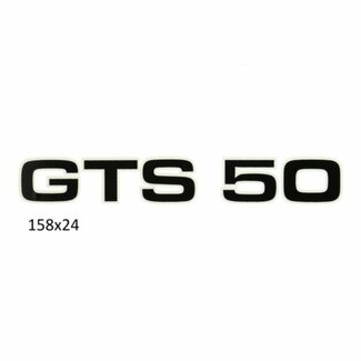 sticker gts 50 zwart/wit