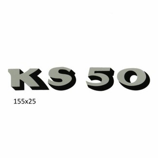sticker zijscherm ks50 grijs/zwart