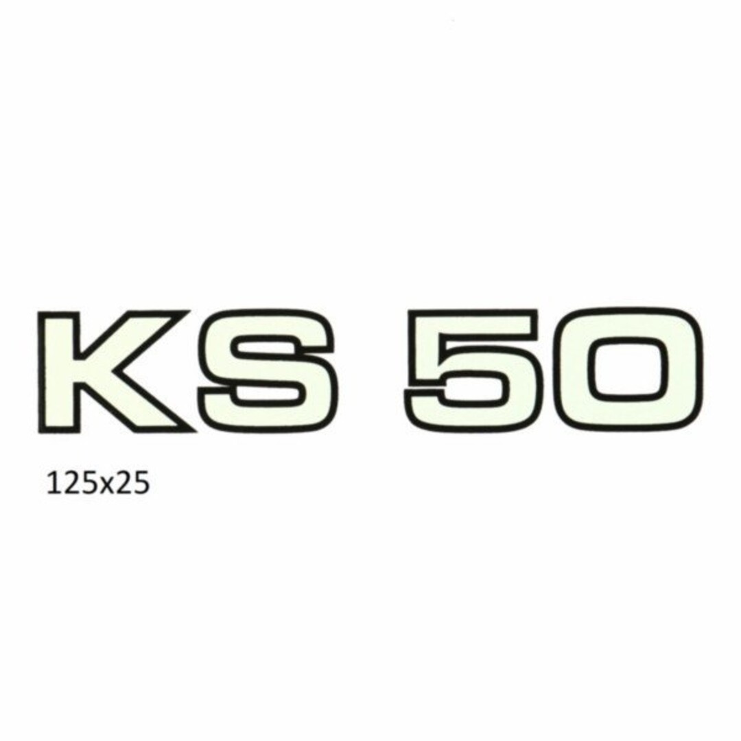 sticker zijscherm ks50 wit/zwart 529