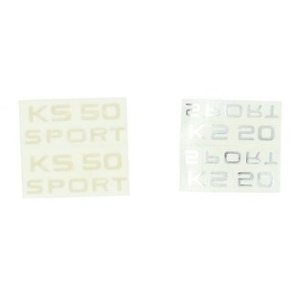 sticker ks50 sport goud