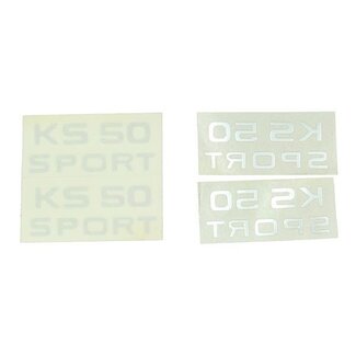 sticker ks50 sport zilver