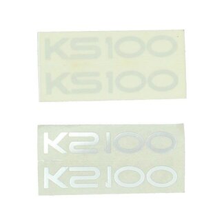 sticker ks100 zilver
