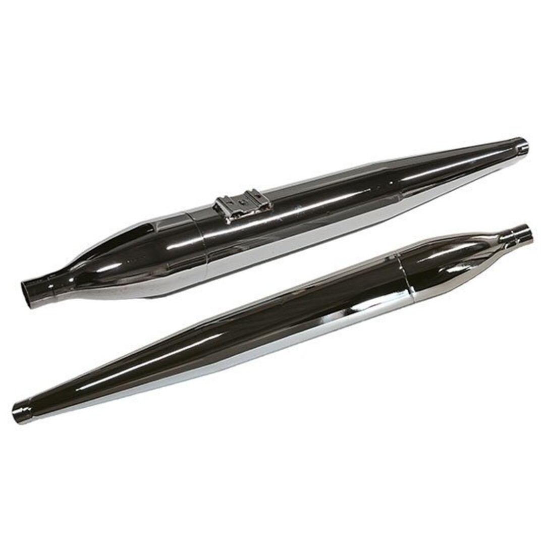 Zündapp  uitlaat mod. sigaar los met lip zundapp 30mm chroom z510-22.700