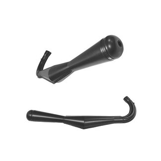 uitlaat (made in EU) megafoon zundapp 36mm zwart jamarcol