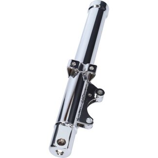Zündapp  buitenpoot voorvork compleet ks zund nt mod. 529/530 chroom links z530-12.617s