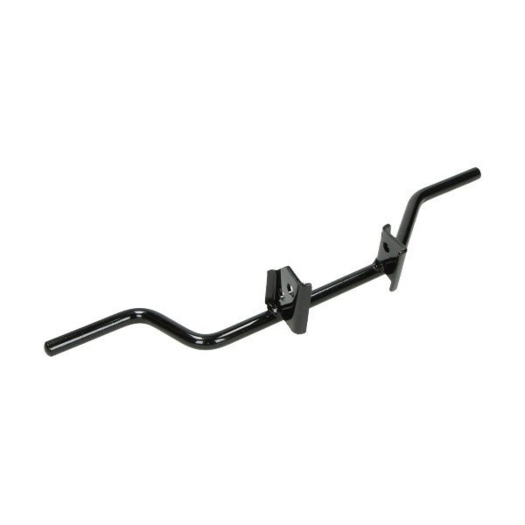Yamaha Zwarte voetsteunbeugel voor Yamaha FS1 bromfiets – stalen middenbeugel voor montage voetsteunen