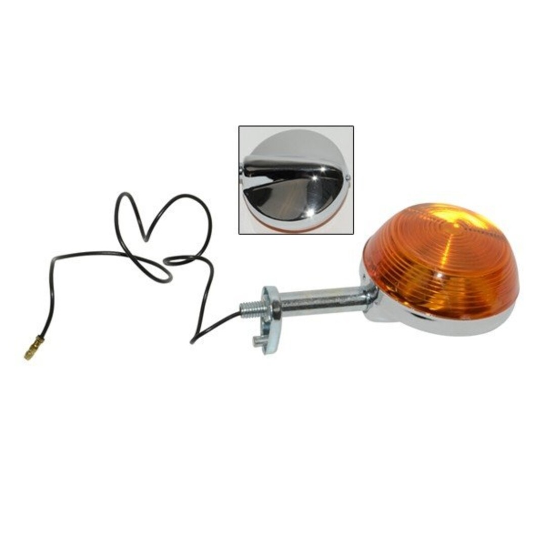 Yamaha Achterknipperlicht plat model chroom A-kwaliteit voor Yamaha FS1 – klassiek achterlicht