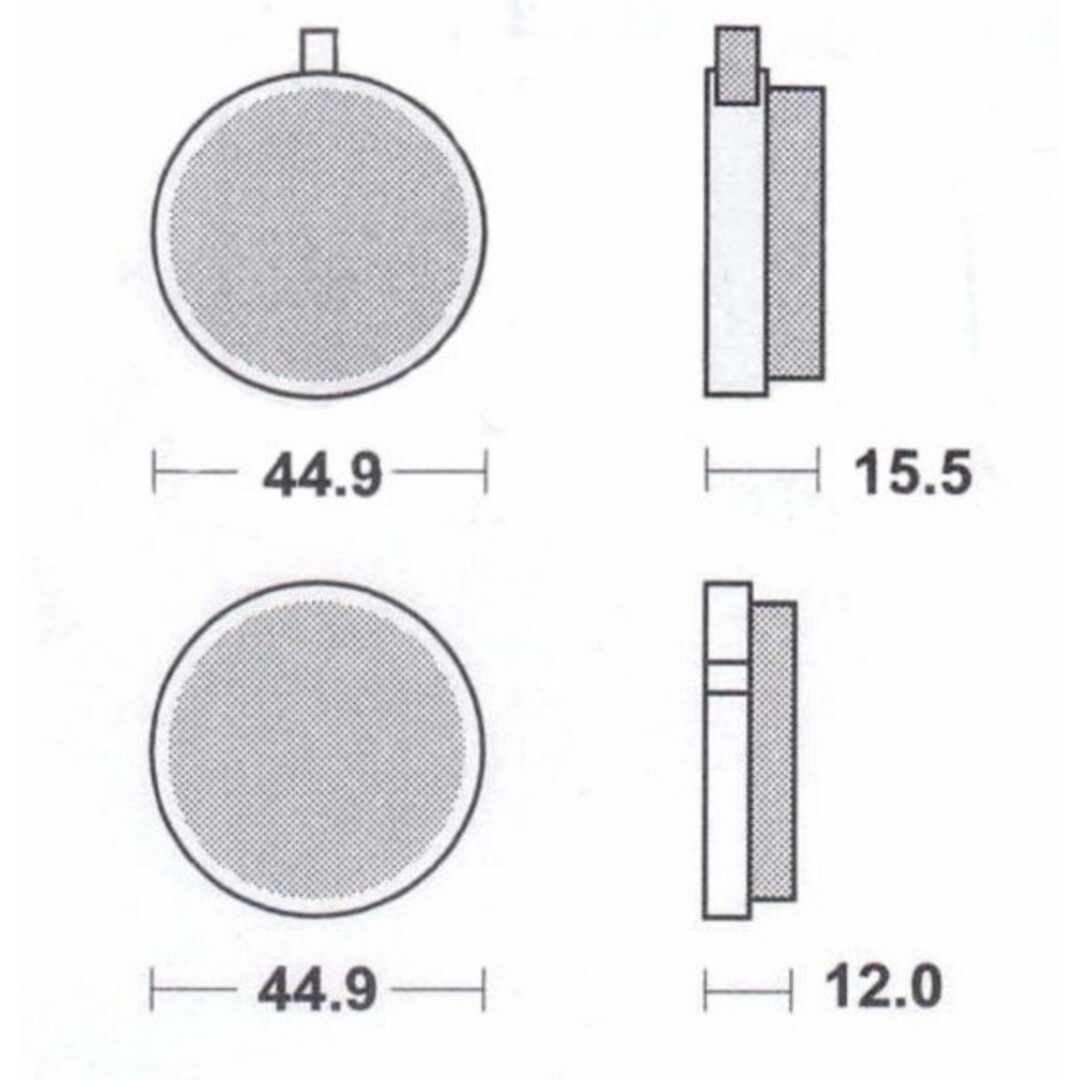 Yamaha FS1 remblokset rond fs1/rd-m voor
