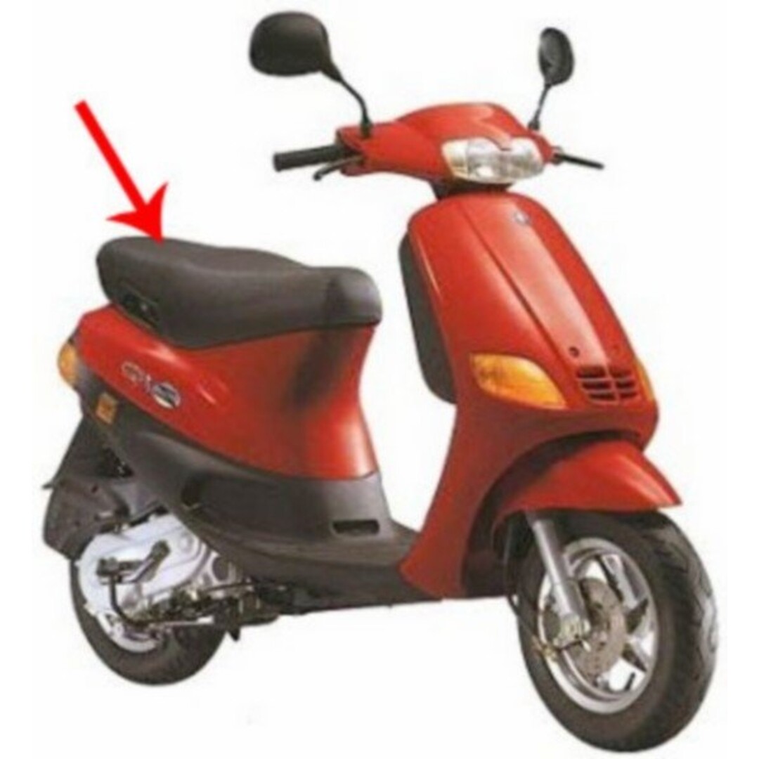 buddyseat compleet zip rst/zip sp zwart piag orig 560411