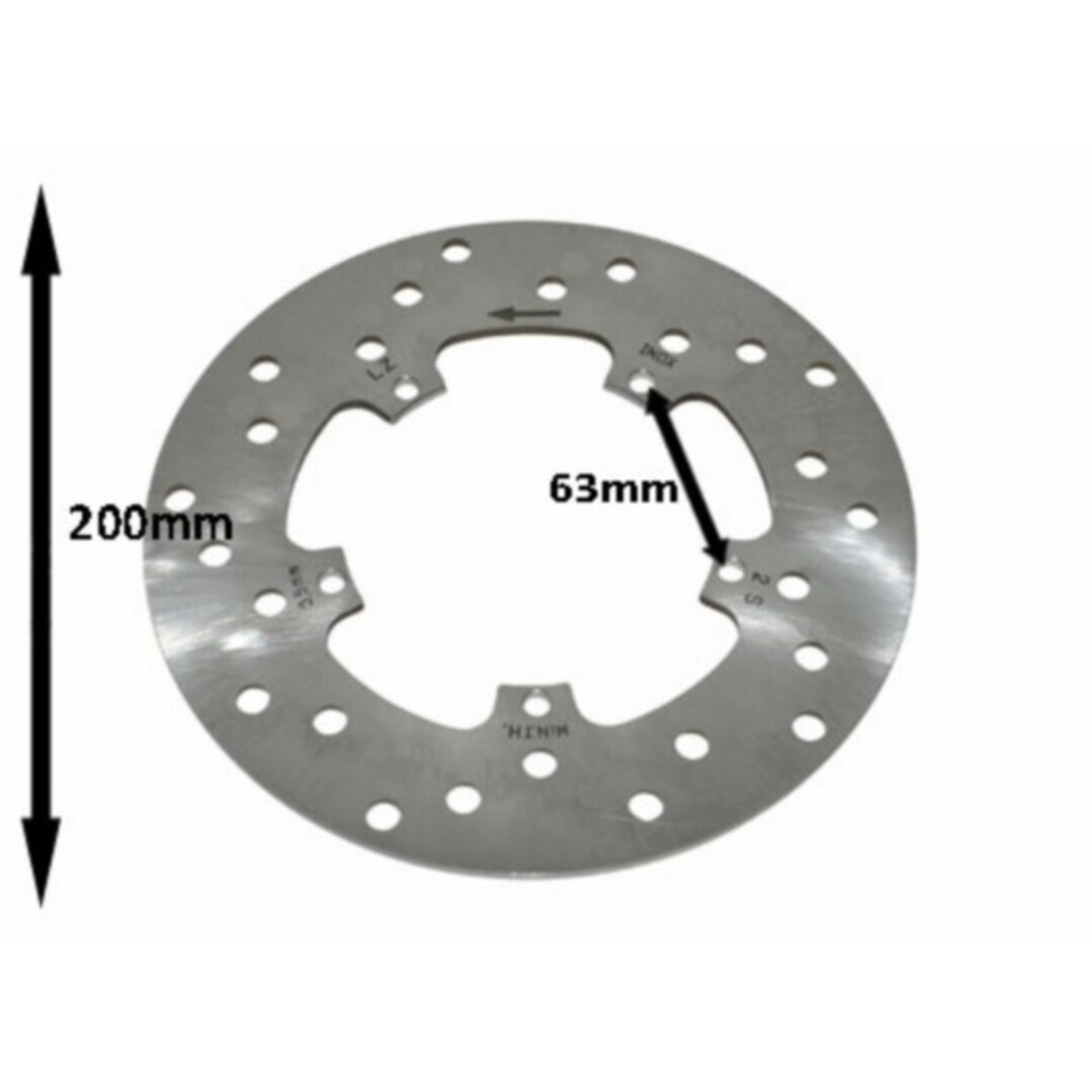 Piaggio remschijf et2-4/fly/lxv/primav/sprin/vespa lx/vespa S/zip sp 200mm voor piag orig 56395r