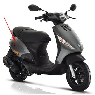 Piaggio zijscherm zip 4t [euro4] grijs titanio 742/B piag orig 1b005483000ez
