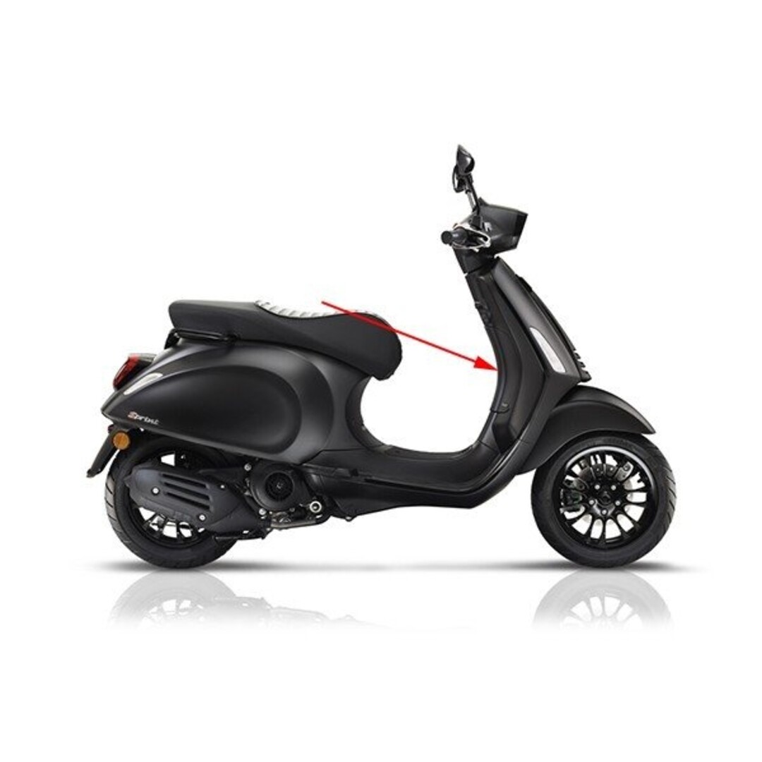 beenschilddeksel [notte] sprint 4t (euro4) zwart mat 99/C piag orig 67361800nv