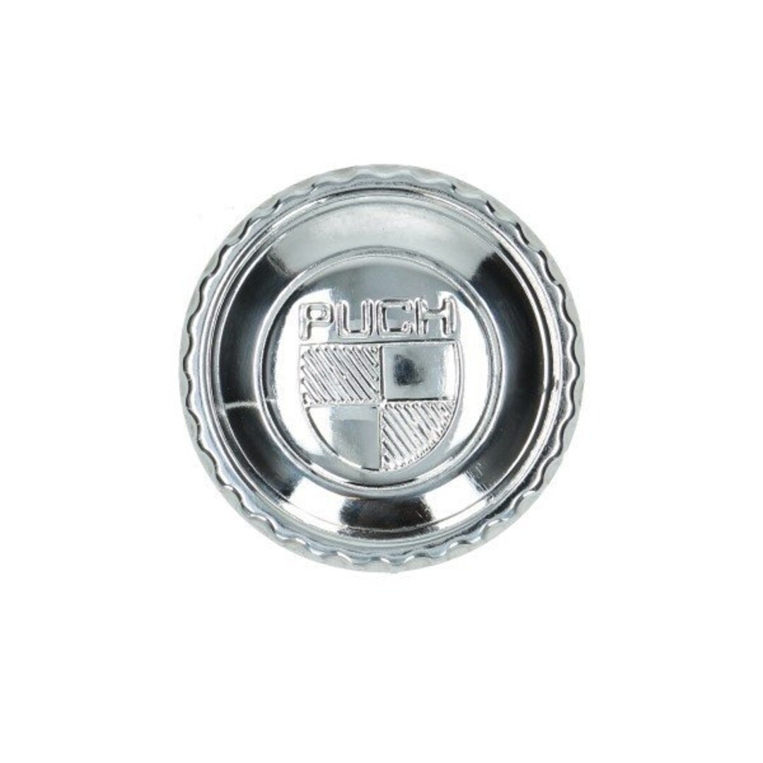 Puch benzinetankdop 40mm met logo gestanst puch