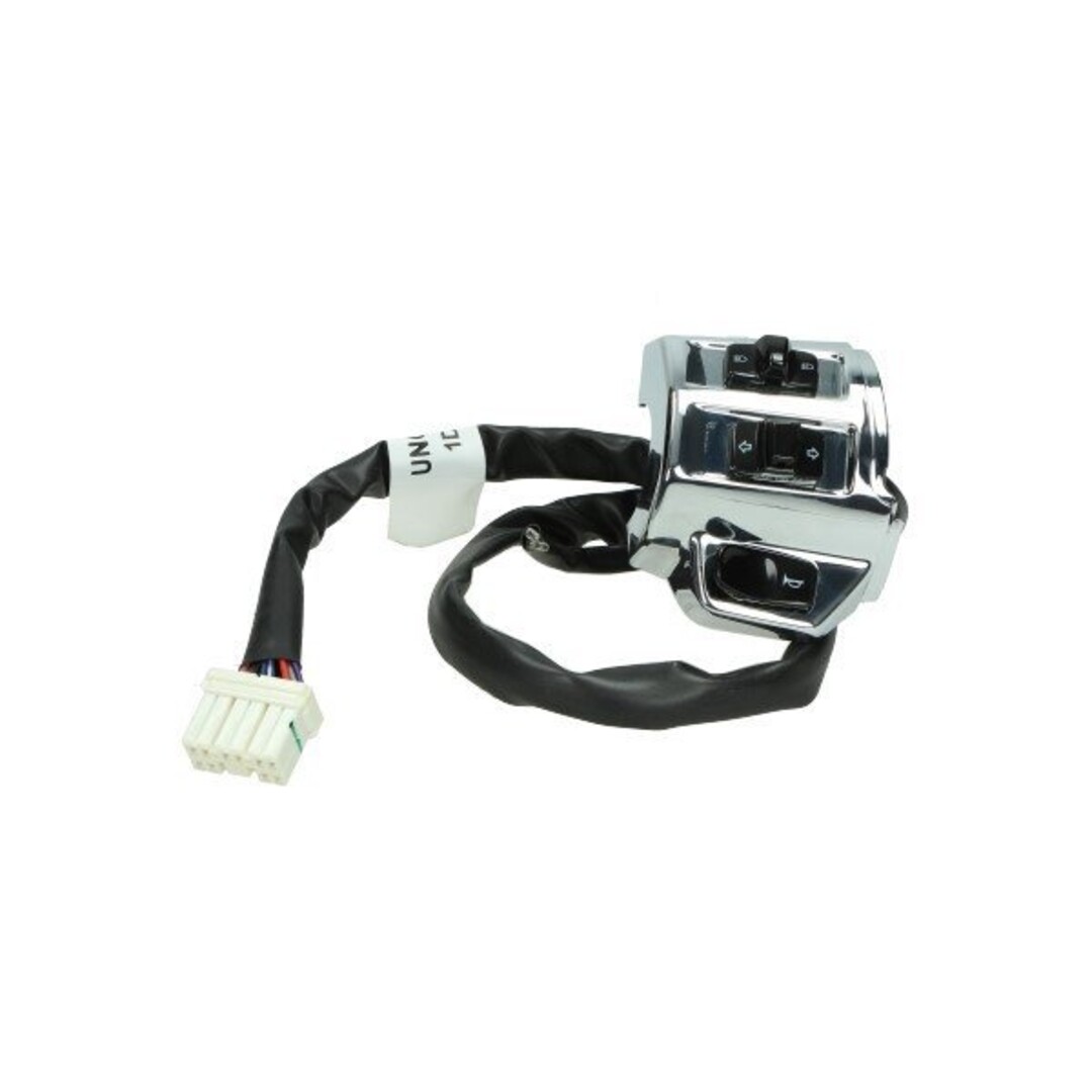 Stuurschakelaar links chroom Piaggio origineel Euro 2/4/5 voor Primavera en Sprint – OEM 1D002471