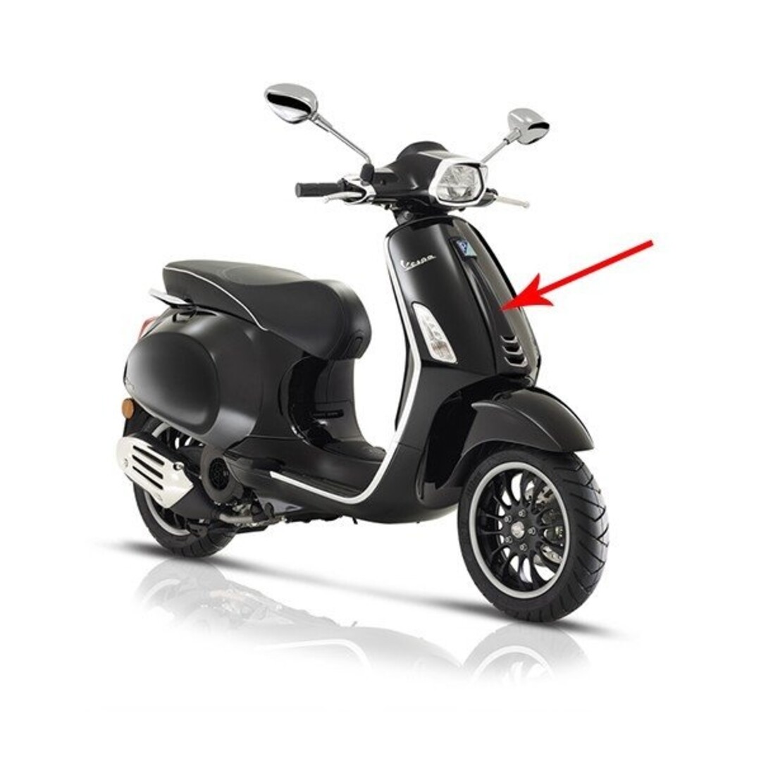 Vespa voorscherm midden euro-4/5 sprint zwart lucido 94 piag orig 1b00520900090