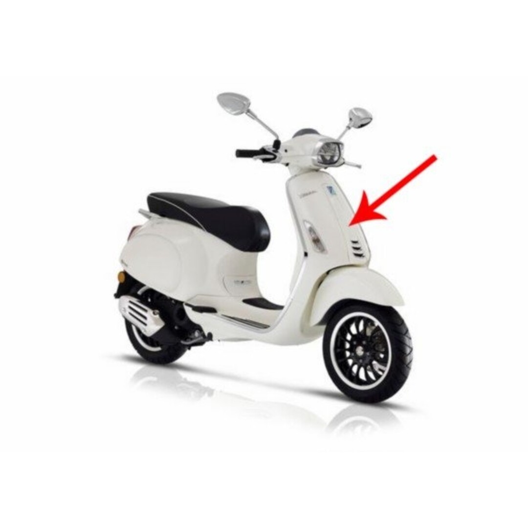 Vespa voorscherm midden euro-4/5 primrst/sprin wit monte 544 piag orig 1b005209000br