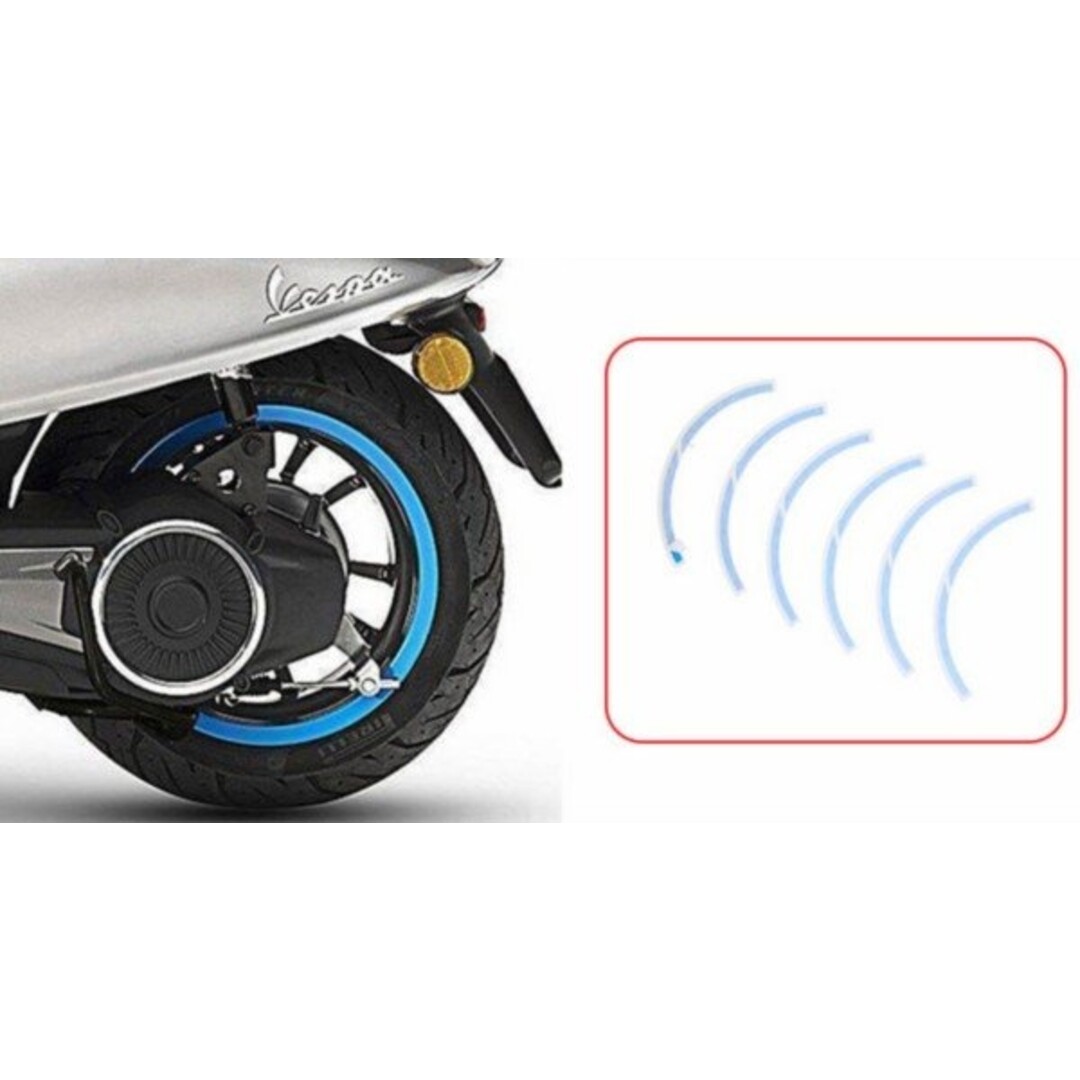 Piaggio stickerset achterwiel elettrica/primav/sprin blauw piag orig 2h002850000a1