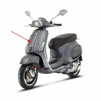 Vespa voorscherm midden sprint grijs titanio 742/B piag orig 1b000203000ez