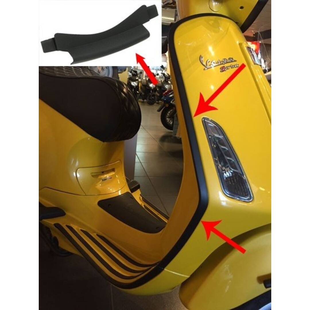 sierstripset beenschild primav/sprin zwart mat 3-delig