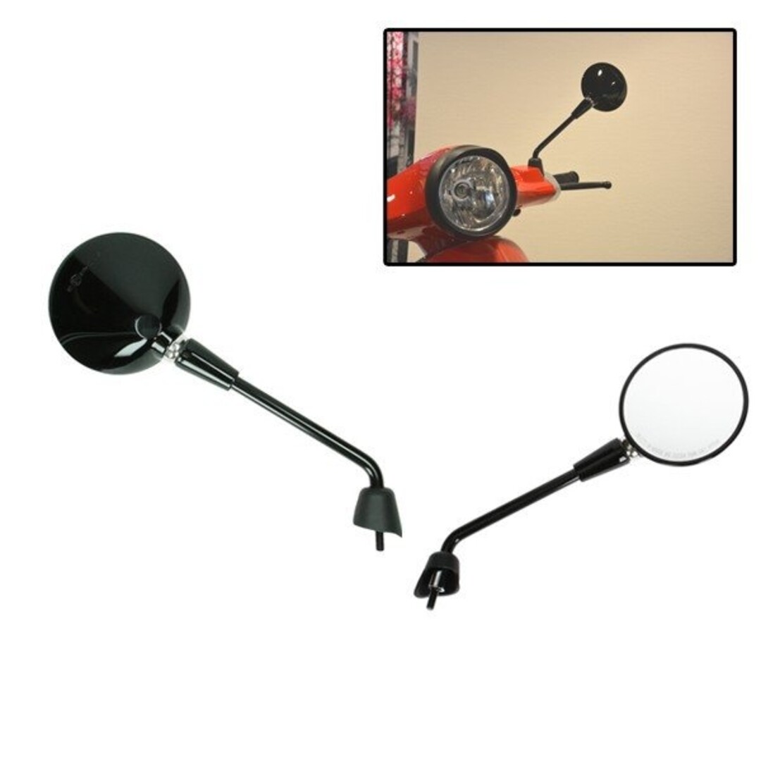 spiegelset lang mod. orig E-keur gts all/primav zwart glans