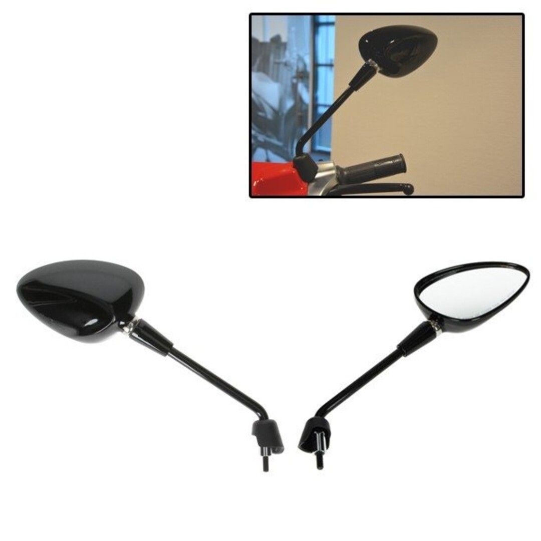 spiegelset lang mod. orig E-keur sprint zwart glans