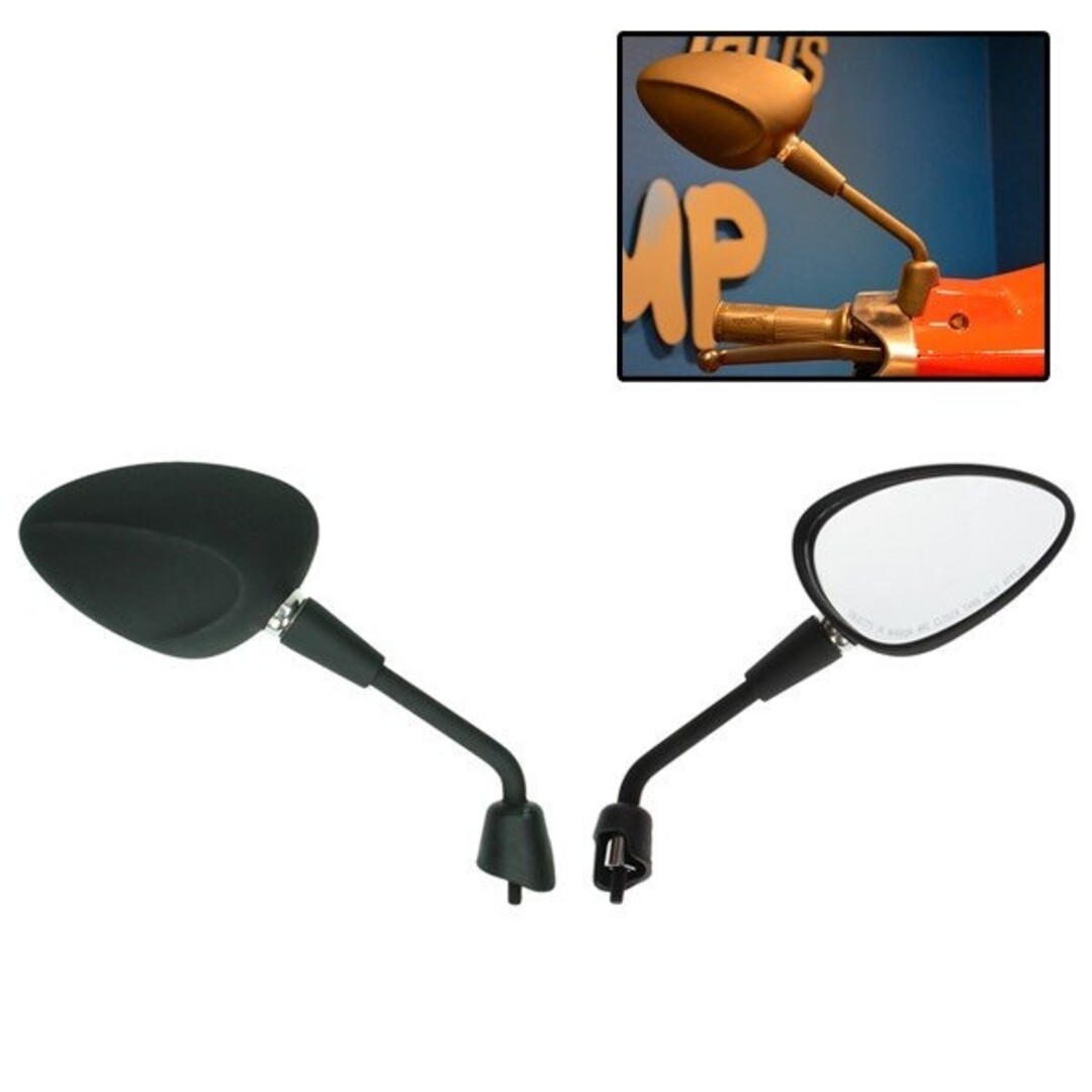 spiegelset kort mod. orig E-keur sprint zwart mat