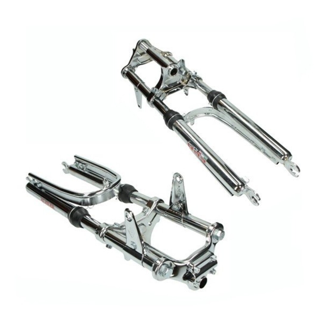 voorvork kort breed + versterkte stabilisator compleet maxi chroom ebr
