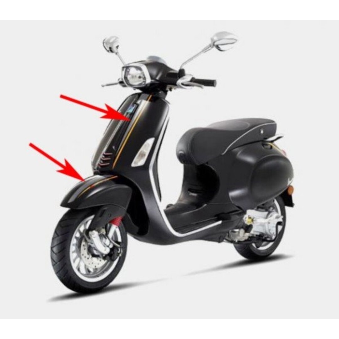 stickerset voorscherm voorspatbord primav/sprin antraciet/oranje piag orig 606078m0002=op=op