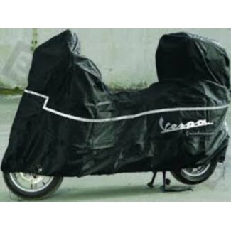 beschermhoes + windscherm/koffer groot gts all/gts300e4/gtv zwart piag orig 605291m001