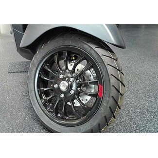 Piaggio sticker wiel euro 3/4/5 piaggio gts all/gts125/gts300/sprin rood piag orig 2h001926000a1