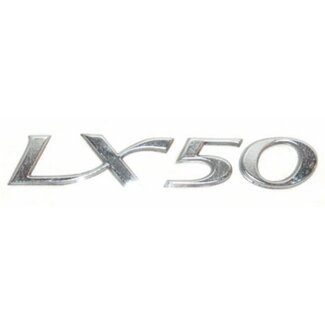 sticker piaggio woord [lx50] zijscherm 8.5cm alu piag orig 656221