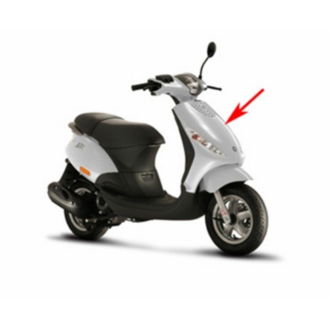 Piaggio voorscherm zip2006 4t zilver exca. 738 piag orig 57641350f2=op=op