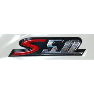 sticker piaggio woord [s50] vespa S rechtsachter piag orig 656229