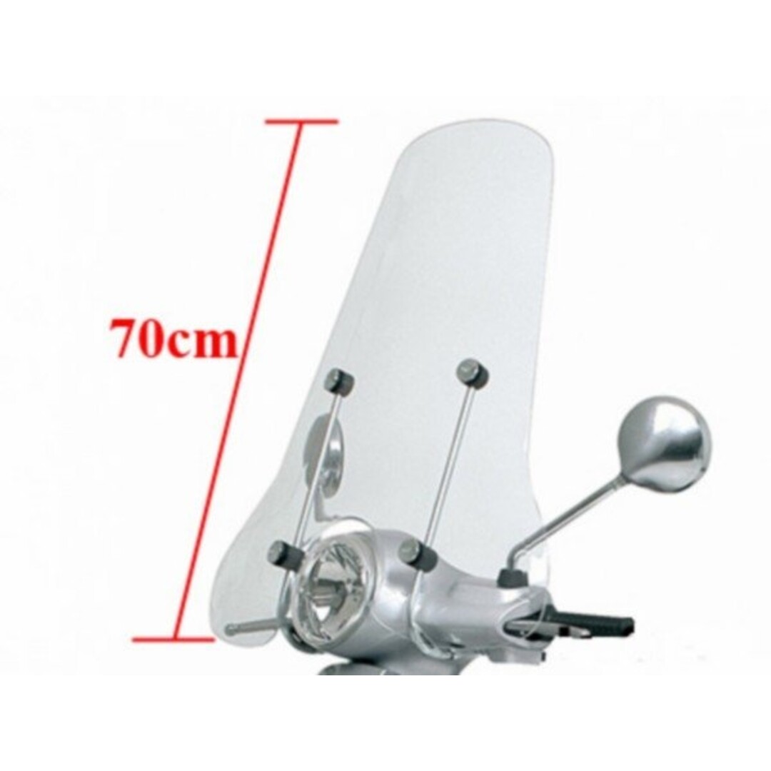 windscherm + bev. set hoog vespa lx 70cm helder piag orig 622192