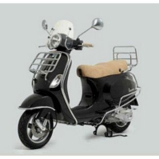 sierbeugelset + bev. set voorscherm lxv/vespa lx/vespa S chroom piag orig 602895m 2-delig