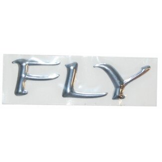 sticker piaggio fly 3d chroom links/rechts achter piag orig 655432