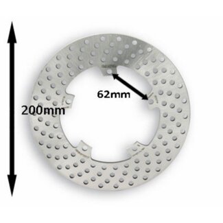 Malossi remschijf lx/primav/sprin/vespa S/zip2000sp 200mm malossi 629078