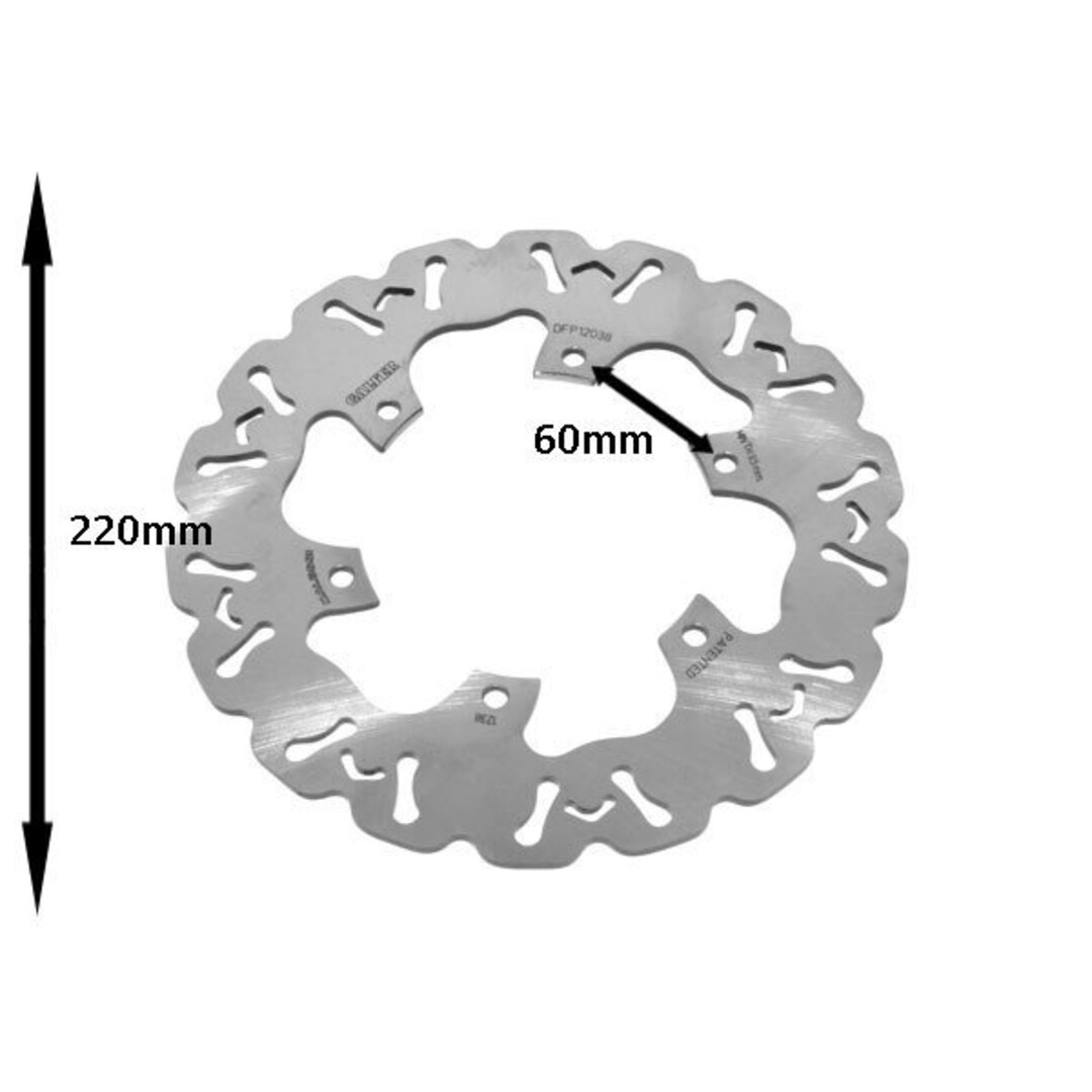 Malossi remschijf wave gts/gts250/gts300/gts300hpe/gtv 220mm malossi 6215330