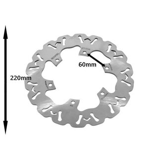 Malossi remschijf wave gts/gts250/gts300/gts300hpe/gtv 220mm malossi 6215330