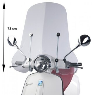 windscherm + bev. set hoog helder elettrica 73cm piag orig 1b001042