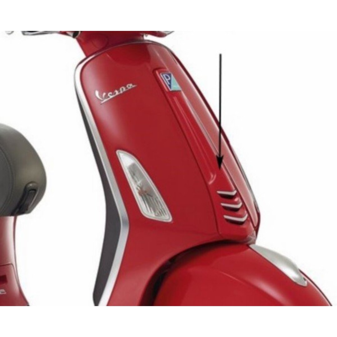 Vespa voorscherm midden primav/sprin rood dragon 894 piag orig 1b000203000r7