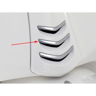 sierstrip voorscherm midden euro-2/4 primav/sprin chroom mat midden piag orig 1b000273