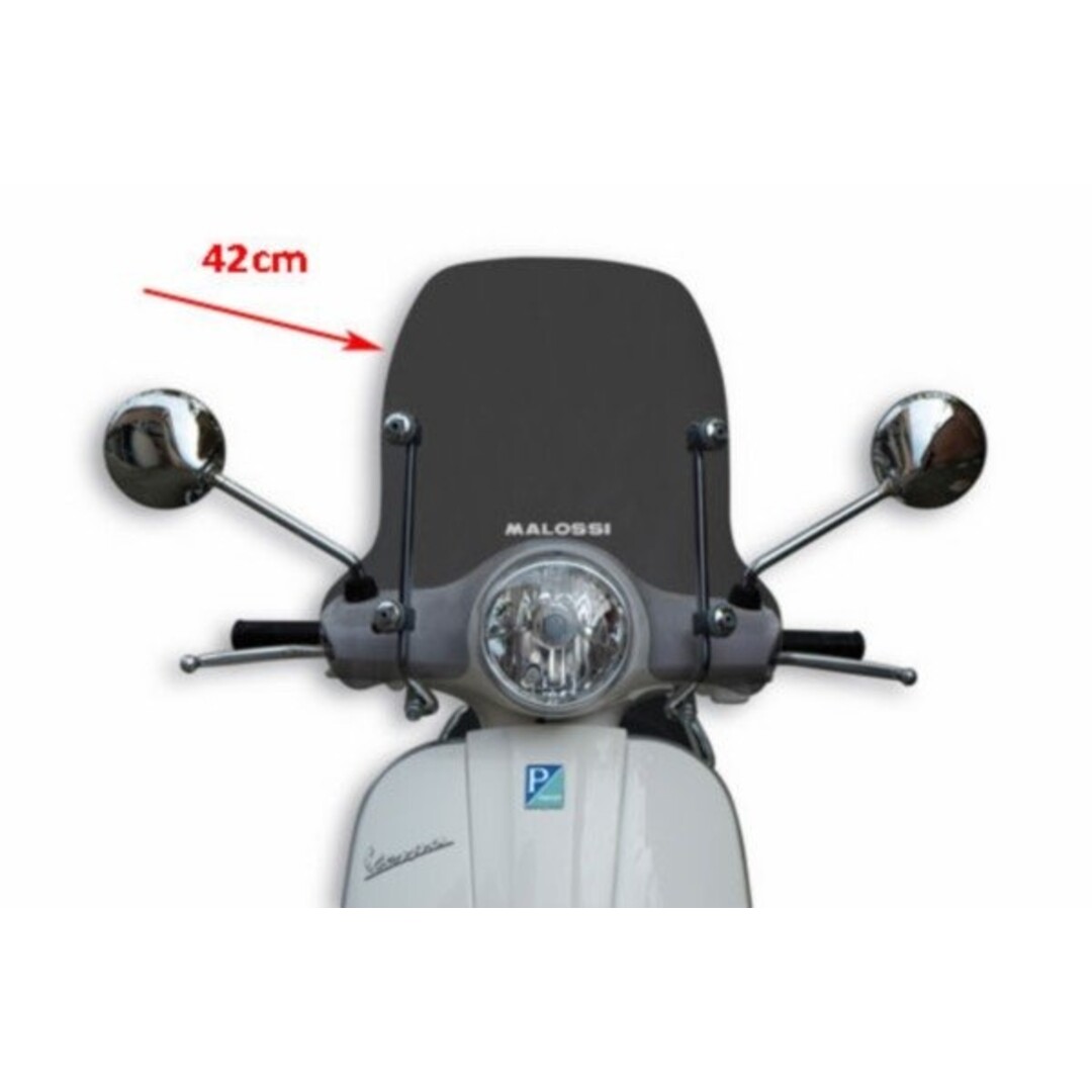 Malossi windscherm + bev. set smoke lx2t/lx4t 42cm malossi 4516054