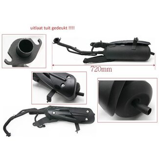 Peugeot uitlaat !!uitlaat tuit gedeukt!! fid2/orb2/spf3-4t/symph/tweet4t/viva>08-4t DMP