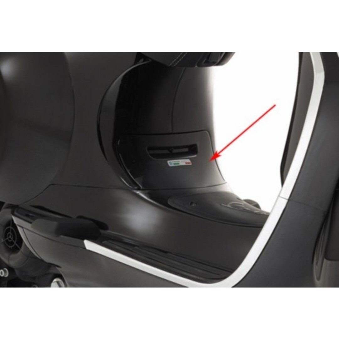 klep bodyscherm sprint zwart lucido 94 piag orig 6736190090